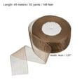 thumbnail image 2 of Uxcell 4cm 50 Yard Sheer Organza Ribbon Chiffon Fabric Gift Wrapping, Chocolate, 2 of 6