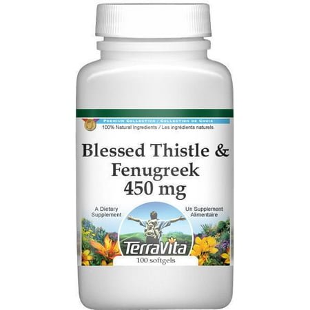 Blessed Thistle and Fenugreek Combination - 450 mg (100 capsules, ZIN: (Best Way To Take Milk Thistle)