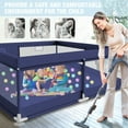 thumbnail image 6 of Babyeap Baby Playpen With Mat, Large Play Yard Fence for Toddlers, 50"x50" Blue, 6 of 8