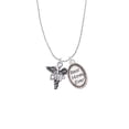 thumbnail image 2 of Delight Jewelry Silvertone Caduceus - DNP Best Mom Ever Charm Necklace, 2 of 4