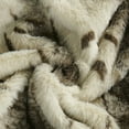 thumbnail image 3 of Home Soft Things Animal Print Faux Fur Pillow Covers, Set of 2, 20"x20", Citrake-Light brown, 3 of 7