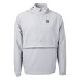 thumbnail image 2 of Men's Cutter & Buck Gray New York Yankees Charter Eco Recycled Half-Zip Anorak Jacket, 2 of 3