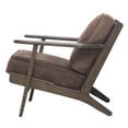 thumbnail image 3 of New Pacific Direct Albert 19" Fabric Accent Chair in Dark Brown/Mocha Hide, 3 of 5