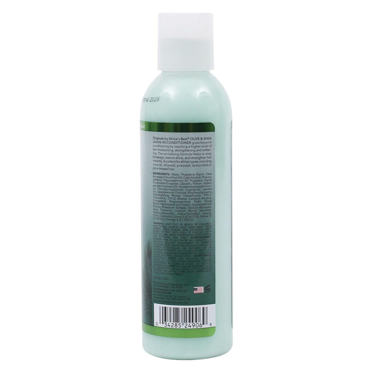Africa's Best Organic Olive Oil Leave In Conditioner, 6 Oz.,Pack of 3
