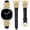 Black/ Gold, variant on Celtic Knot Leather Band Compatible with Samsung Galaxy Watch 8 40mm 44mm & Galaxy Watch 8 Classic 46mm Women, Slim Dressy Soft Leather Strap
