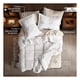 thumbnail image 3 of Set Edredón Matrimonial + Funda De Almohada + Sábanas 7 Pzas Real Textil Blanco - Beige, 3 of 8