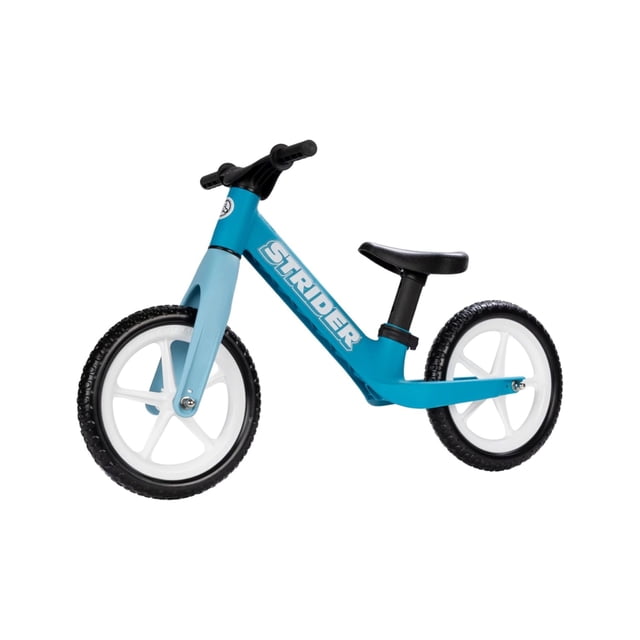 Bicicleta de equilibrio Strider 12" Comp azul sin pedales para niños