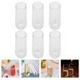 thumbnail image 2 of Stemless Plastic Champagne Flutes 6Pcs 9oz Unbreakable Glasses for Weddings, 2 of 7