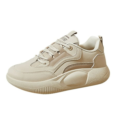 QYZEU Walking Shoes Women Women Casual Shoes Leisure Sport Shoes Running Shoes Breathable Fashion for Student and Teenagers Womens Comfort Casual Shoes Khaki 37