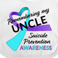 thumbnail image 4 of Inktastic Remembering My Uncle- Suicide Prevention Awareness Boys or Girls Baby Bib, 4 of 4
