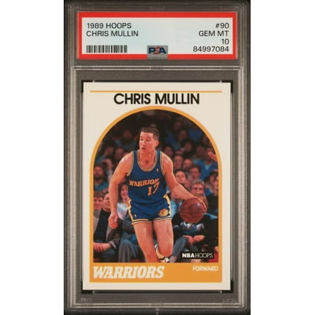 Graded 1989 Hoops Chris Mullin #90 Basketball Card PSA 10 Gem Mint