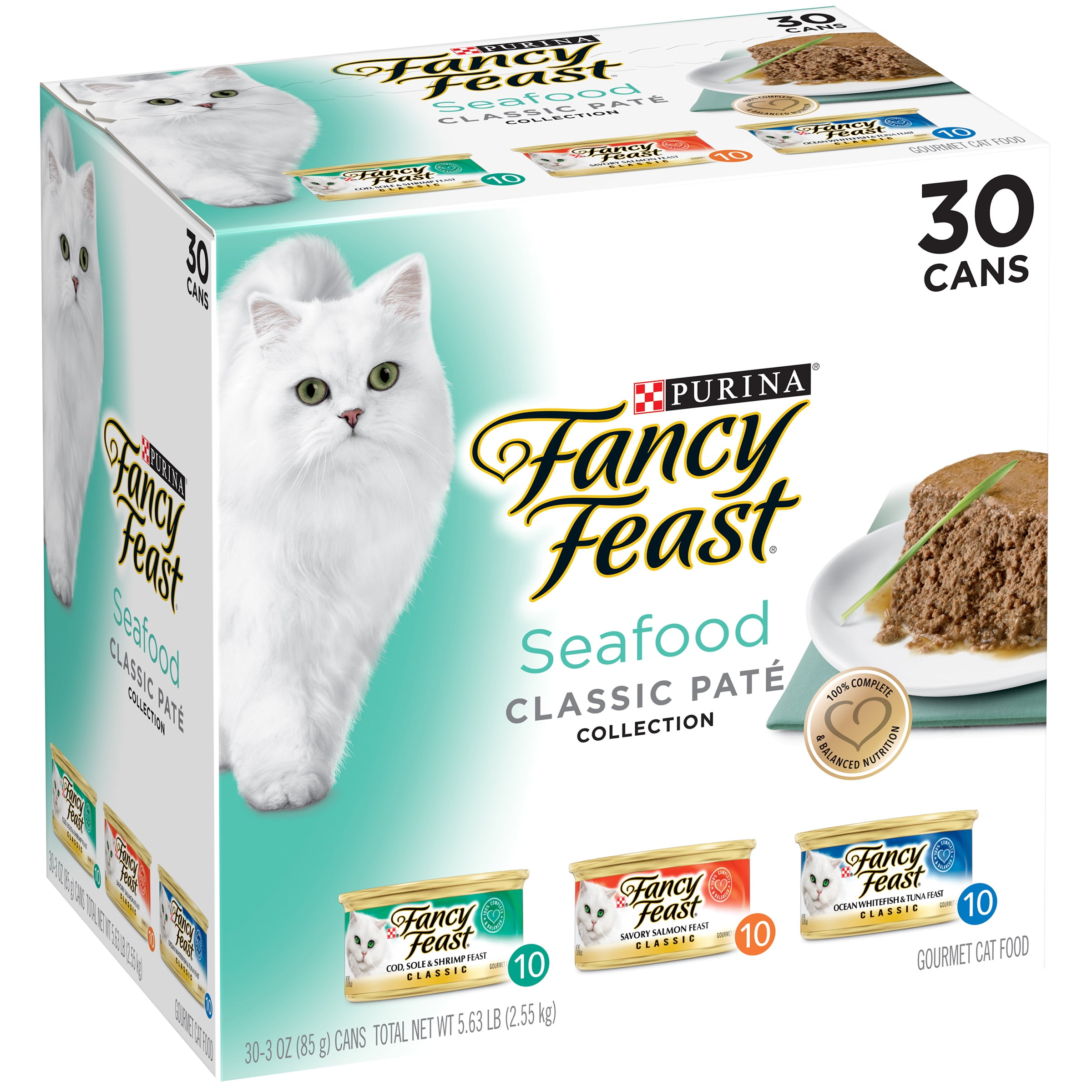 Purina Fancy Feast Classic Seafood Feast Collection Cat Food 303 oz