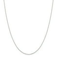 thumbnail image 1 of White Sterling Silver chain Cable Diamond-cut 16 in 1 mm, 1 of 4
