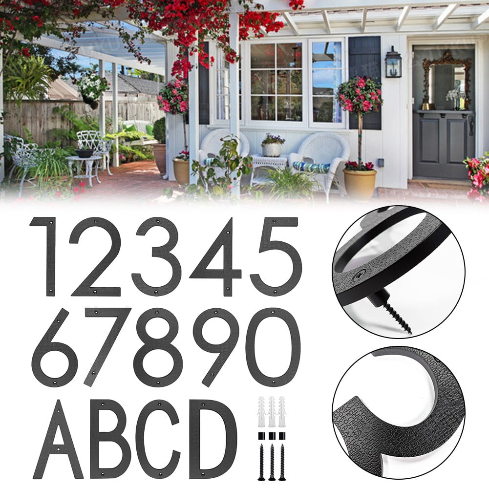 Ana 12" black house number with numbers/letters for outdoor decorationHome Decor