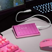 WD_BLACK 2TB P10 Game Drive USB 3.2 Gen 1, 2.5 Portable External Hard Drive HDD, Compatible with Playstation, Xbox, PC, Mac, Pink - WDBA2W0020BPK-WES1