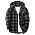 thumbnail image 4 of Plaid Hoodie Jacket for Men Ghalytn Buffalo Check Sweatshirt - Casual Zip Up with Pockets, 4 of 6