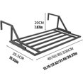 thumbnail image 2 of Retractable Clothes Drying Rack, Detachable Laundry Drying Rack, Heavy Duty Stainless Steel Clothesline Rack for Hanging Clothes Towel Shoes Socks, 100cm/39.3in, Gray 1, 2 of 7