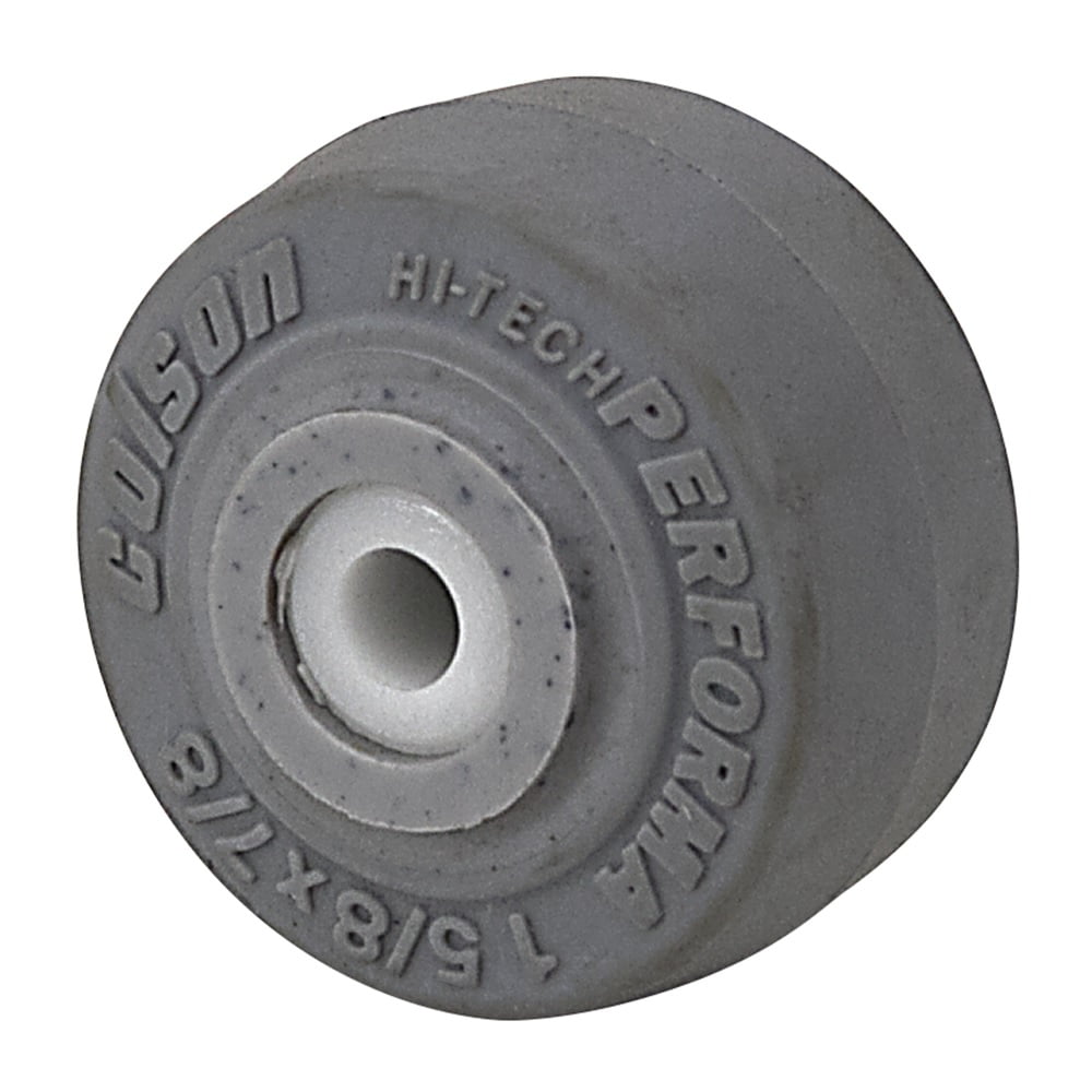 Colson 2" x 7/8" Soft Rubber Wheel with 5/16" ID Gray 75# Cap. 