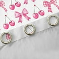 thumbnail image 4 of Manfei Princess Dreamy Bow Blackout Curtains Set of 2 (52x84 Each) for Kid, Cartoon Pink Cherry Window Curtains, Kawaii Buffalo Bow Curtains and Drapes, Curtains Blackout Home Decor, 4 of 6