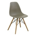 thumbnail image 4 of Suff Plastic Dining Side Chairs, Set of 2, Light Brown, 4 of 7
