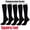 Black, variant on 5 Pairs Closed Toe Compression Socks for Men & Women, 10-20 mmHg Athletic Sports Support Stockings