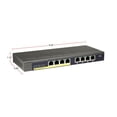 thumbnail image 3 of NETGEAR 8-Port PoE Gigabit Ethernet Plus Switch (GS108PEv3) - with 4 x PoE @ 53W, ProSAFE Lifetime Protection, 3 of 5