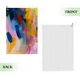 thumbnail image 2 of ONETECH Colorful Brush Strokes Golf Towel Christmas 24x16in 1PC, 2 of 7