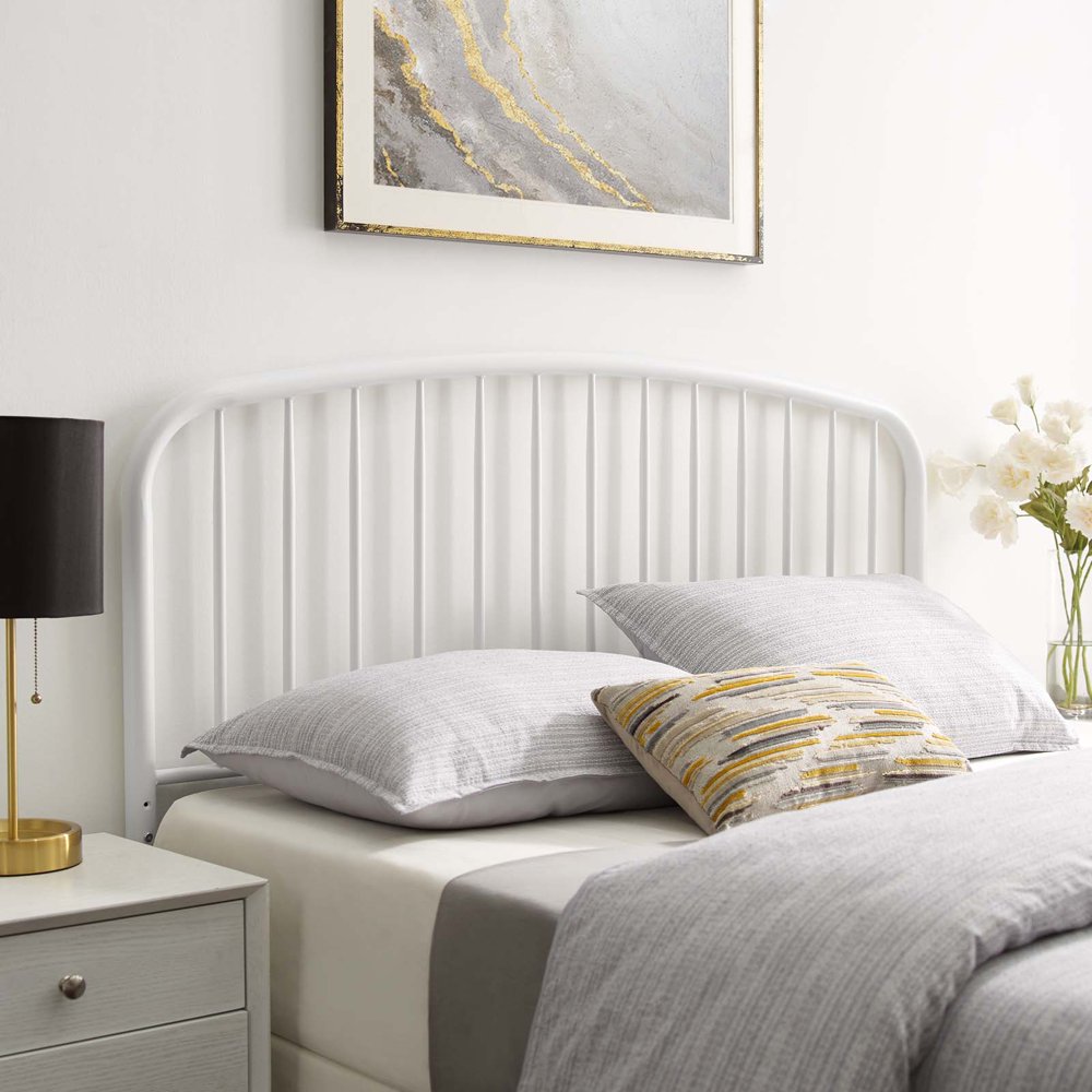 Modway Nova Twin Metal Headboard, White