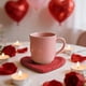 thumbnail image 1 of Uuiauoio Valentine's Day Heart Placemats Set of 1Shaped Place Mats Waterproof Washable Table Kitchen Mats for Kitchen Dining Decor, 1 of 6