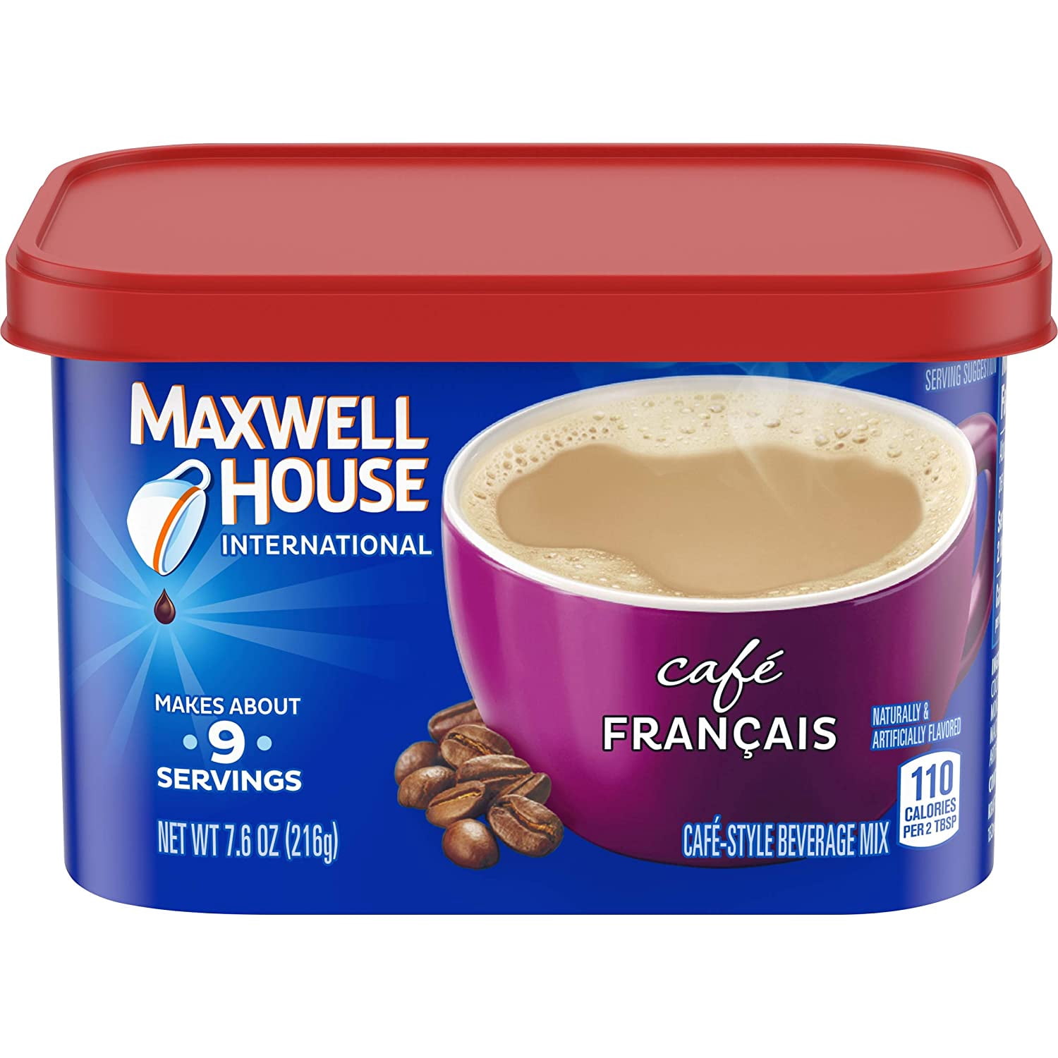 Maxwell House International Cafe Francais Cafe Style Beverage Mix Caffeinated 7 6 Oz Can Pack Of 4 Walmart Com Walmart Com