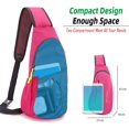 thumbnail image 3 of Mochila bandolera de nailon ligera e impermeable para deportes y actividades al aire libre, 3 of 4