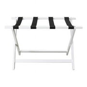 30 in. Heavy Duty Extra Wide Luggage Rack - White