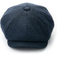 thumbnail image 2 of CoCopeaunts Wool Tweed Newsboy Cap Unisex Vintage Classic Casual Berets Hat Men Women Spring Winter Wild Warm Octagonal Cap, 2 of 7