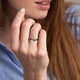 thumbnail image 3 of Anillo Vegetariano Anillo De Acero Titanio Moda Versión Coreana Del Lote De Flores Anillo Joyería De Mano Oro Plata Y Negro No. 6 13, 3 of 4