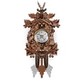 thumbnail image 1 of Cuckoo wall clock, cuckoo clock,brown,CM301, 1 of 16