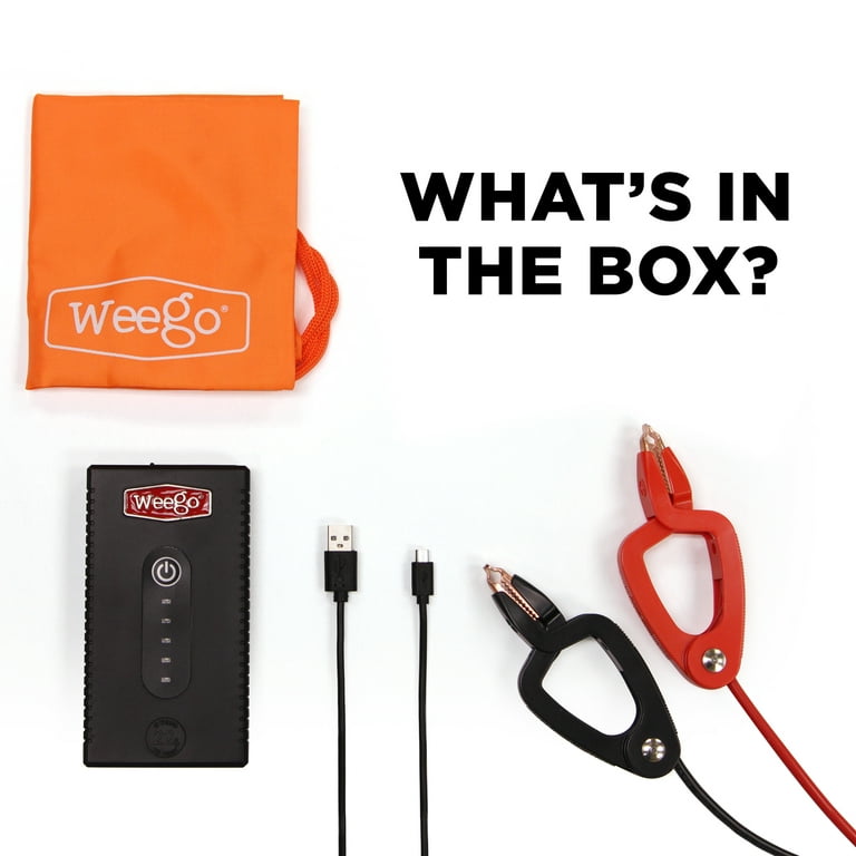 Weego 22s Jump Starter 1700 Peak 300 Cranking Amps Simple and Safe