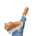 thumbnail image 3 of Gomelly Women Fashion Sneakers Low Top Skate Shoes Lace Up Casual Shoe Lightweight Platform Sneaker Driving Walking Khaki 10, 3 of 4