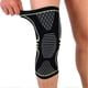thumbnail image 3 of Breathable Weaving Sleeve Support for Running Climbing Nylon Knee Brace Pad(Black green M), 3 of 4