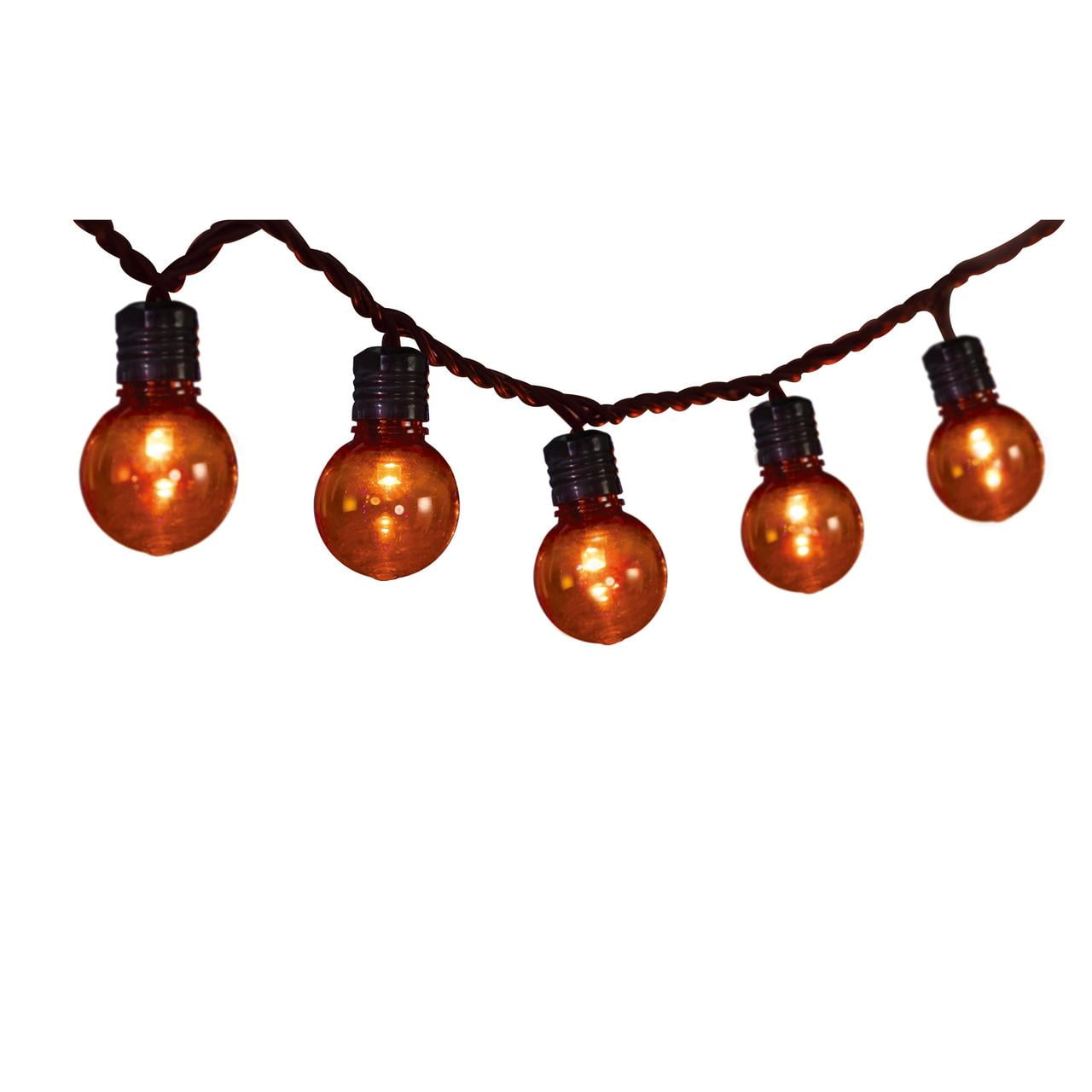 Way to Celebrate Halloween 200Count LED G30 Globe Lights, with AC