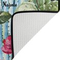 thumbnail image 4 of GZHJMY Floral Cactus Non Slip Area Rug for Living Dinning Room Bedroom Kitchen, 4' x 5'(48 x 63 Inches / 120 x 160 cm), Watercolor Cactus Flower Nursery Rug Floor Carpet Yoga Mat, 4 of 6