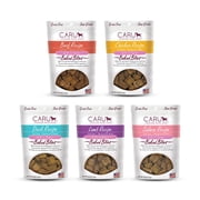 Caru - Soft n’ Tasty Baked Bites - Flavorful and Natural Dog Training Treats - Variety Pack - Beef, Chicken, Duck, Lamb, Salmon - 5 Pack