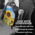 thumbnail image 6 of Picia Sky Golden Sunflower Field B Lunch box Lunch bag for men women Large capacity Lunchbox Reusable Lunch bags Insulated Lunch bag Lunch box cooler, 6 of 9