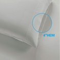 thumbnail image 4 of Supima  600 Thread Count  Pillowcase Set of 2, Luxury Hotel Pillow Cases,Soft & Silky Sateen Weave,   Pillowcase 2 count ( Light Grey, STD), 4 of 5