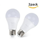 FAGINEY Dusk to Dawn Light Bulb,Minger 7W Smart Automatic LED Bulbs, Indoor/Outdoor Lighting Lamp for Porch, Hallway, Patio, Garage (E26/E27, Soft White,2-Pack)