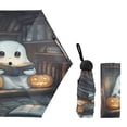 thumbnail image 2 of Ghost Read Book Umbrellas for Sun Auto Open Close UV50+ Waterproof 5-Fold Compact Fiberglass Frame, 2 of 6