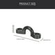 thumbnail image 2 of Phenofice 10Ud Accesorios De Rigging Para Kayak Con Pad Eye Negro Resistente Para Cubierta, 2 of 8