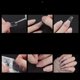 thumbnail image 5 of 500 Piezas de Uñas Postizas Clavos de ataúd de acrílico Transparente Cubierta Completa Uñas en Forma de Bailarina 10 Tamaños Uñas Postizas de Mujer Artificiales con Caja Transparente,11 Feliz Sencillez, 5 of 5