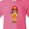 thumbnail image 4 of Inktastic African American Girl, Girl Fireman, Firefighter Youth T-Shirt, 4 of 5