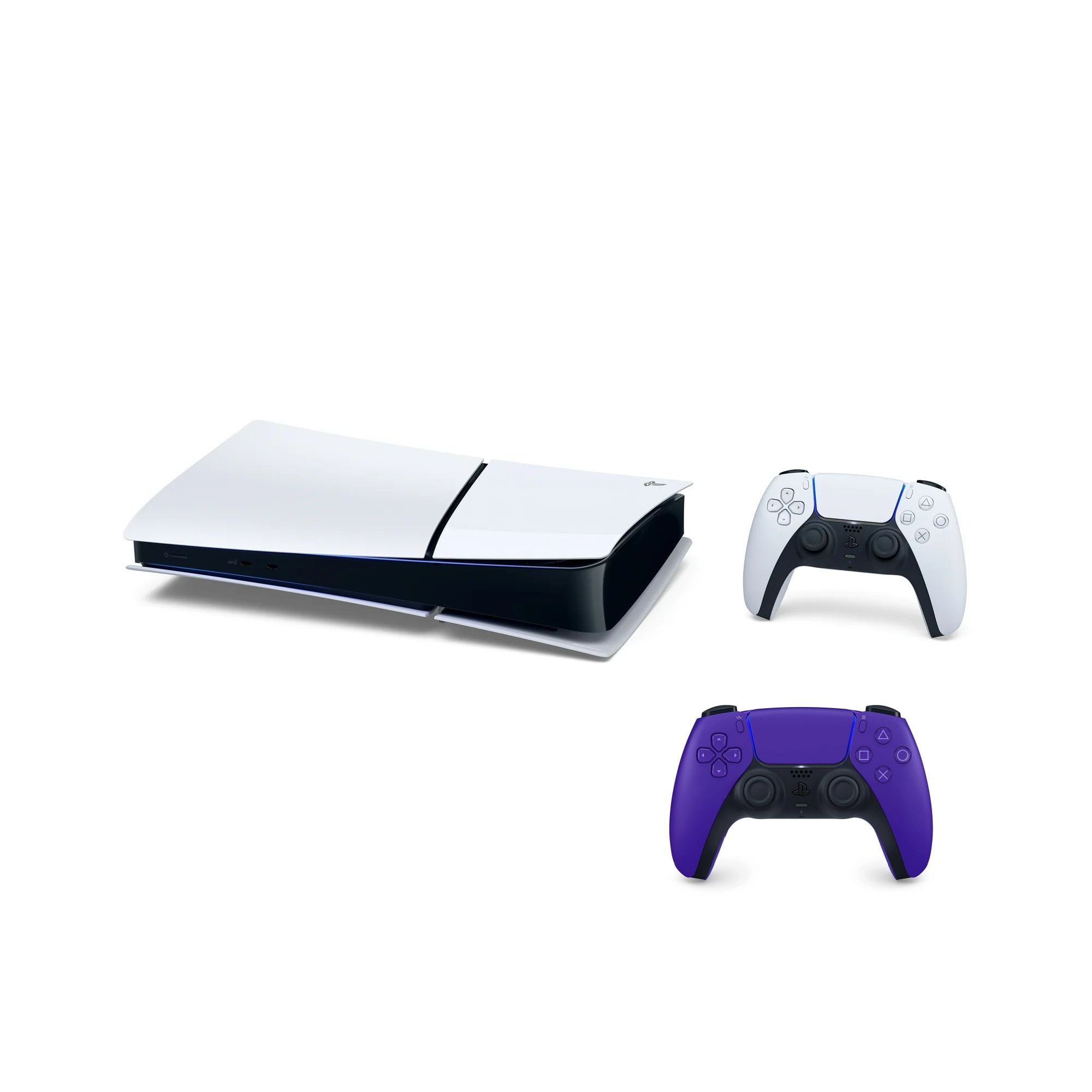 New TTrade PS_5 Slim Digital Edition 825GB Gaming Console – Fortnite Flowering Chaos Bundle Included Extra Purple Controller