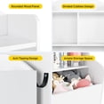 thumbnail image 4 of Yeshouse organizador de juguetes y estantería infantil de 76 cm, 3 niveles, librería de madera con amplio estante superior, ideal para dormitorios, salas de juegos o guarderías, 4 of 8